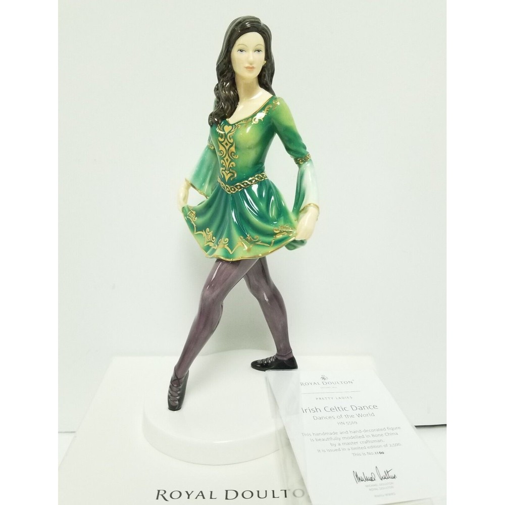 Royal Doulton Irish Celtic Dance HN5569 Limited Edition Rare Signed # 11…